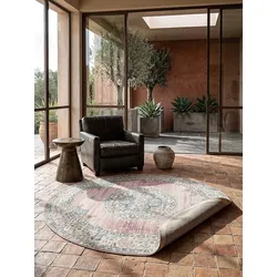 Outdoor-Teppich Niederflor Pink 120x120 cm - LIMMAT   Kadima Design