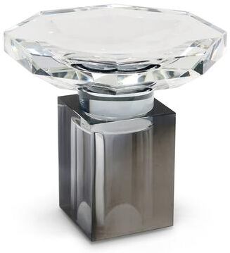 Vivience "Crystal Bowl with Smoked Base 6""D"