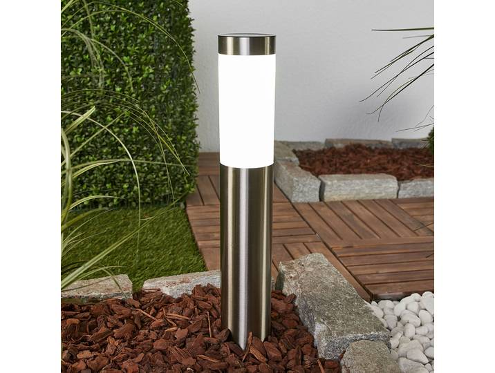 Aleeza Solaire Steel/White - Lindby - Terrasse - Moderne - Acier inoxydable - À ampoule unique
