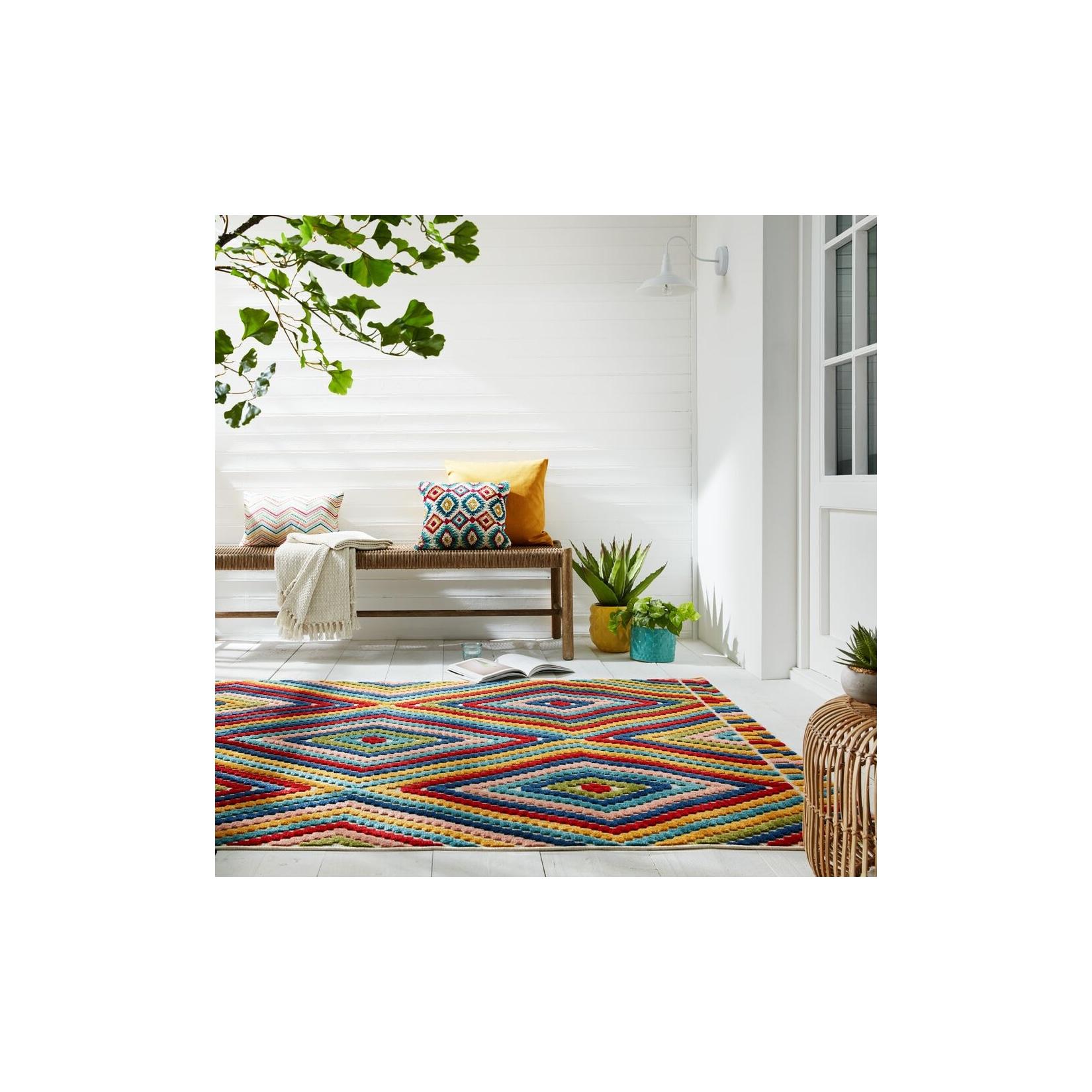 Outdoor-Teppich waschbar Bunt 200 x 290 cm - LUNE Kadima Design