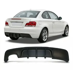 Heckdiffusor Schwarz Matt passend für BMW 1er E82/E88 2007-2013