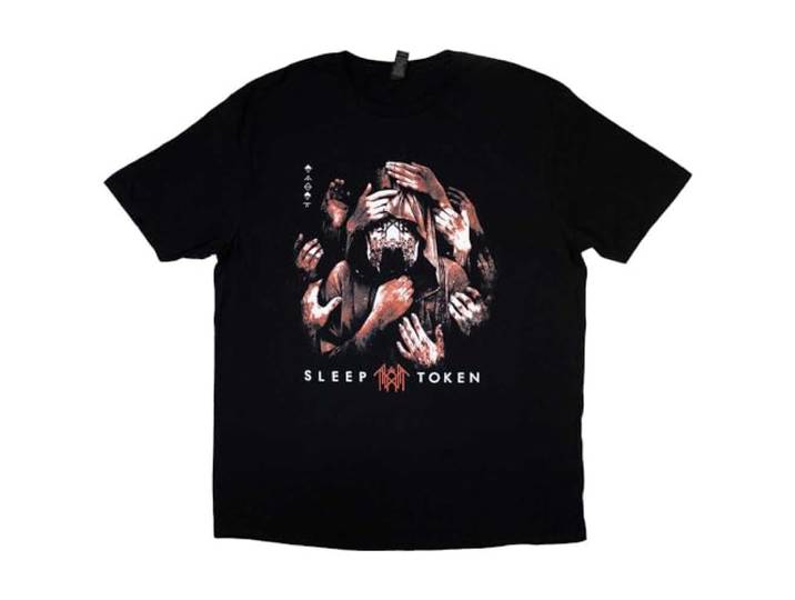 Rock Off officially licensed products Sleep Token Grabbing Hands T-shirt, Zwart, M