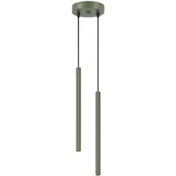 Sollux SL.2049 Pendelleuchte ARCHE 2P olivgrün