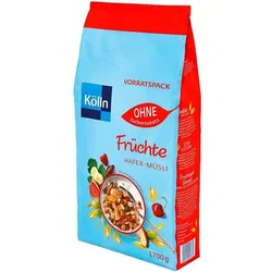 Kölln Früchte Hafer-Müsli ohne Zuckerzusatz 1700 g Vorratspack