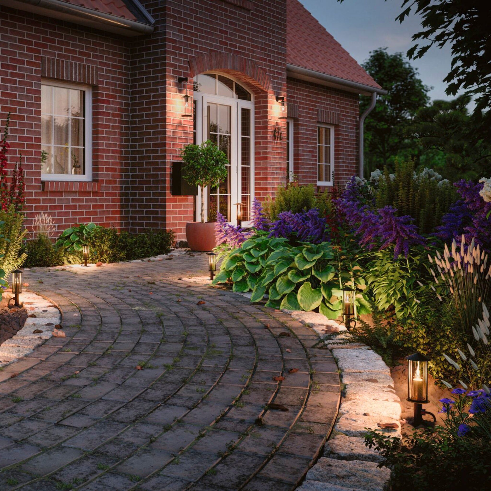 Paulmann - Plug & Shine Outdoor Classic 2W LED Single 50cm Bollard Light in Anthracite
