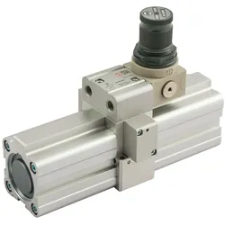 Riegler, Zubehör Druckluftwerkzeug, Druckverstärker Luft Luft Booster mit Regler G1/8 Kolben 40 mm