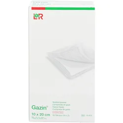 Lohmann & Rauscher, Verbandsmaterial, Gazin Kompressen steril 10x20cm, 25X2 St KOM