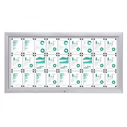 Schaukasten Premium BT46 Outdoor 9x3 DIN A4 Schaukästen für Aussen aus Aluminium