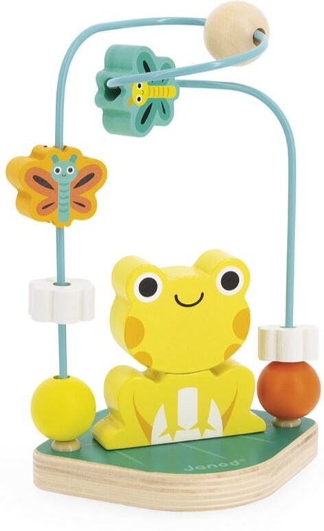 Janod Tropik Frog Loop-The-Loop labyrinthe à perles 12m+ 1 pcs