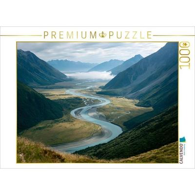 CALVENDO Puzzle Neuseeländische Alpen - Episches Fernweh Tal | 1000 Teile Lege-Größe 64x48cm Foto-Puzzle für glückliche Stunden, von , Calvendo Puzzle