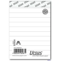 Ursus Notizblock A7 liniert 60g/qm 48 Blatt Packung mit 10 Stück