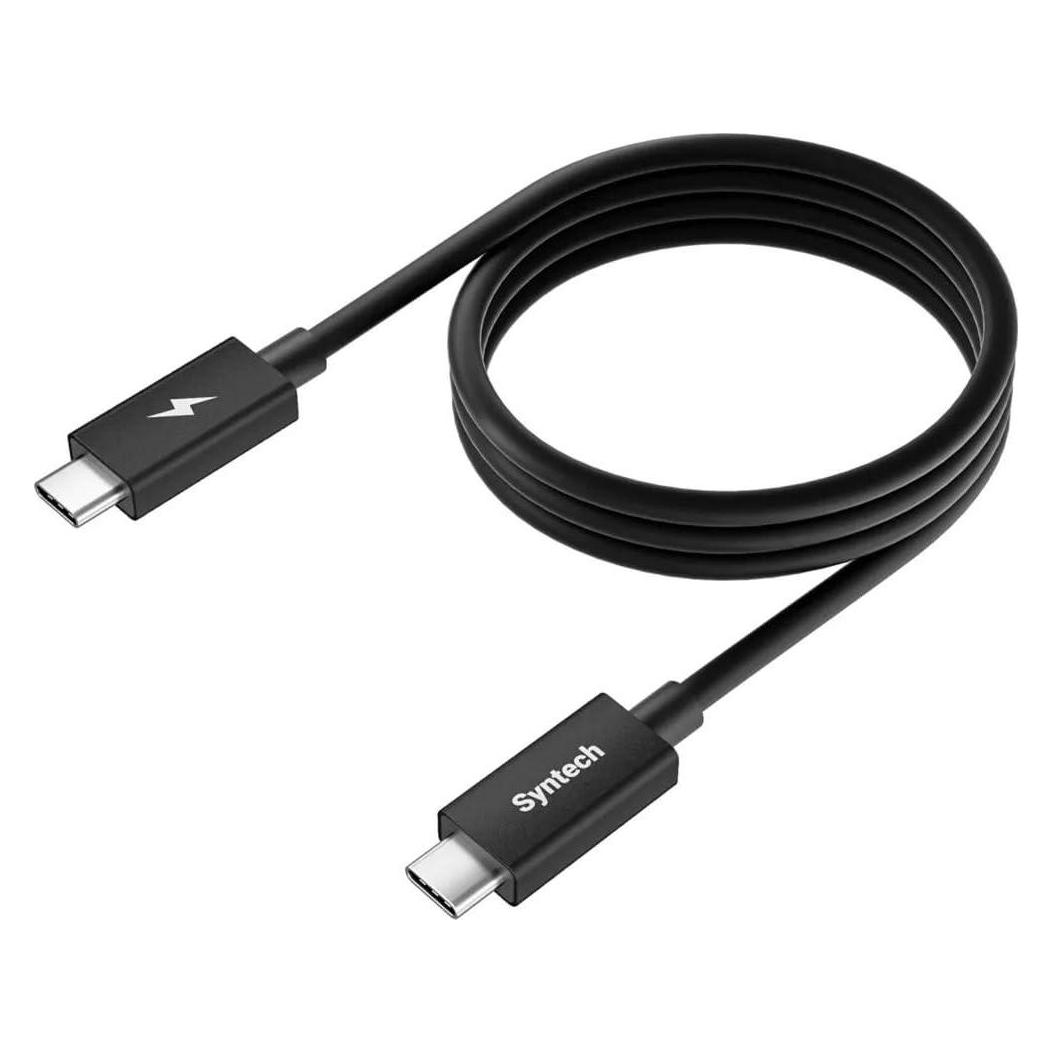 Syntech Kabel 2x Usb-c Usb Type-c Do Transmisji Danych 40gbps Usb4 + ładowanie 100w / Bc600 (1 m, USB 4, 100 W) (SYNTECH)