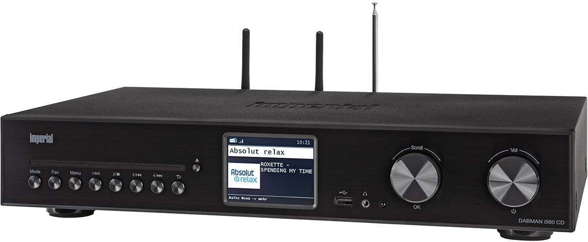 Imperial DABMAN i560 CD High-fidelity audiosysteem met versterker, internetradio en Bluetooth - Zwart - Imperial Collection