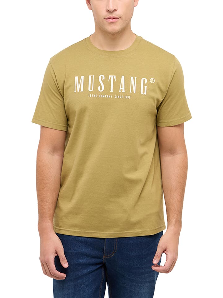 Mustang Shirt "Austin" in Khaki - XXL