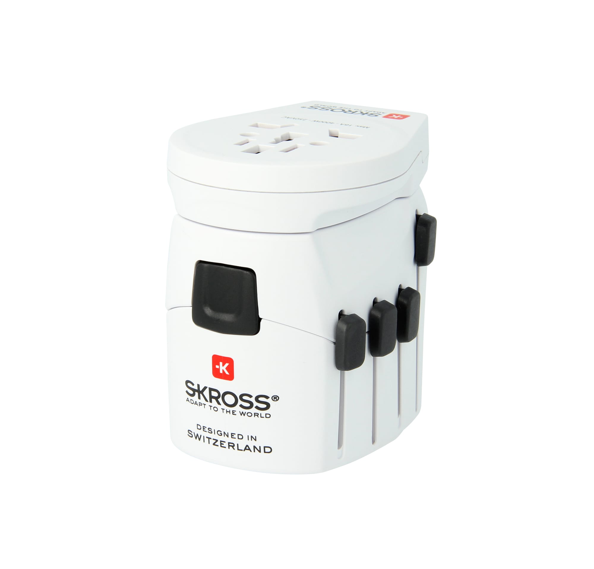 SKROSS World Adapter Pro World & USB 3-polig (7A) Reiseadapter 328517