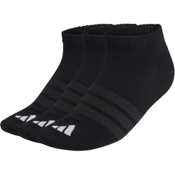 3er Pack adidas Thin&Light Essentials Low Cut Socken KC9628 - black/black/white 37-39