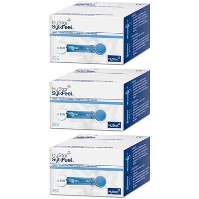 Mystar SylkFeel Lanzetten 28 G x3 3x100 St