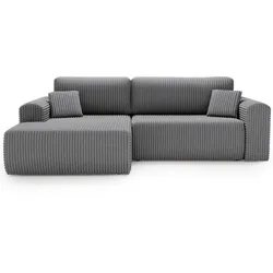 ECKSOFA Belvio Dunkelgrau Links