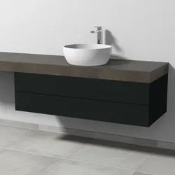 Sanipa Waschtischunterschrank „2morrow“ 1200 × 340 × 520 mm in Vulkan (matt)