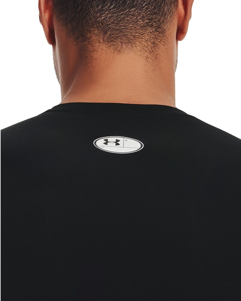 Trainingsshirt UNDER ARMOUR "UA HG ARMOUR COMP LONG SLEEVE", Herren, Gr. XS, schwarz, Obermaterial: 84% Polyester, 16% Elasthan, Rundhals, Shirts Trainingsshirt, Langarm-Ausführung, mit Rundhalsausschnitt, schnell trocknend schwarz XS