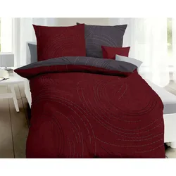 Kaeppel Essential Bettwäsche »Jaro« 285/642 rubin 200x200 cm / 2x 80/80 cm