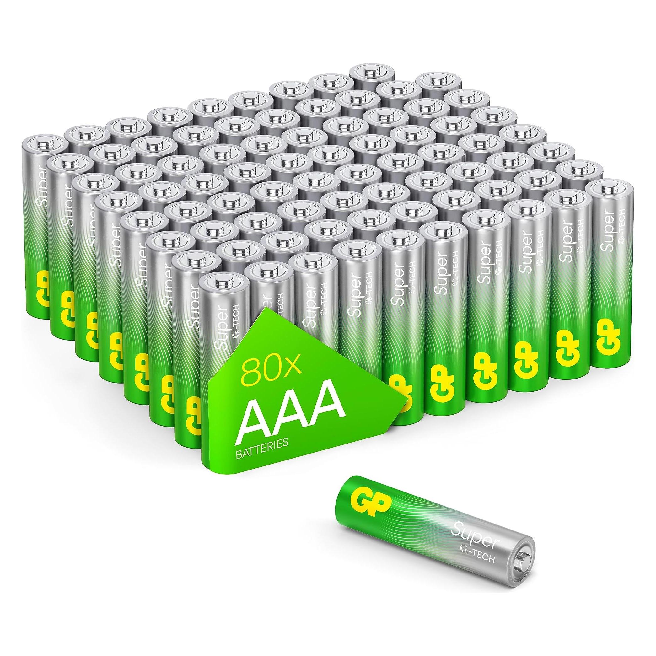 GP Batteries GP Super Alkaline-Batterien Micro, 80er (80 Stk., AAA) (03024AS80)
