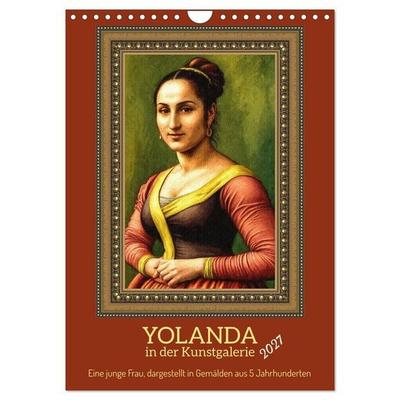 Yolanda in der Kunstgalerie (Wandkalender 2027 DIN A4 hoch), CALVENDO Monatskalender
