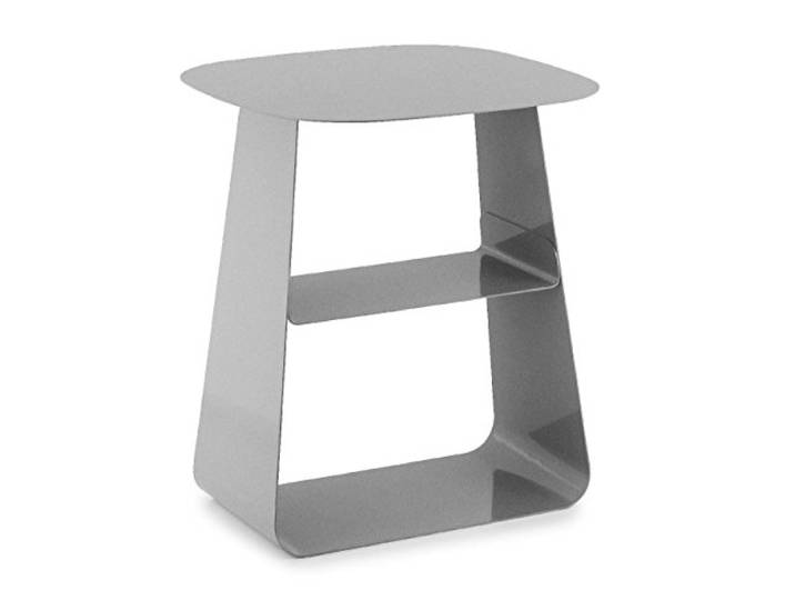 Normann Copenhagen Stay Beistelltisch aus Stahl in der Farbe Grau, Maße: 40cm x 40cm x 45cm, 602219