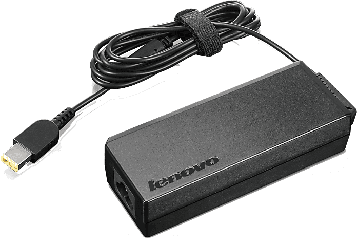 Cargador para portátil - Lenovo Adaptador de CA 90 W ThinkPad (punta delgada), Negro
