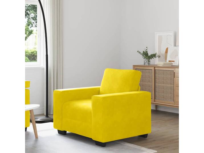 vidaXL Sessel Gelb 100x77x82 cm Samt