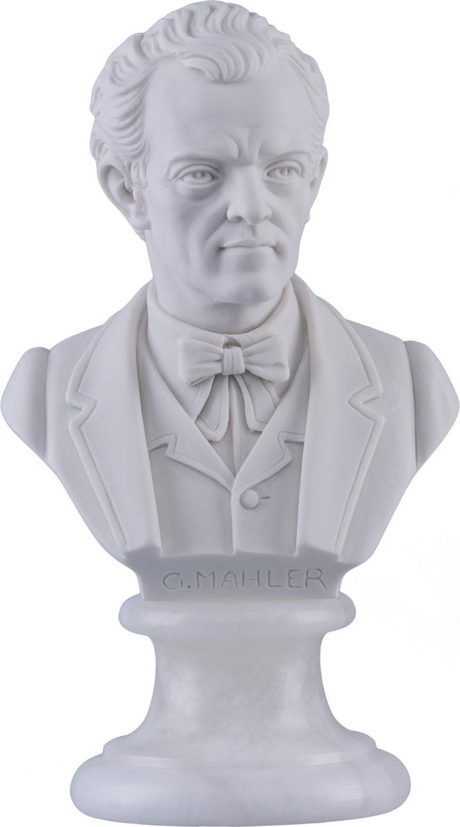 Albast borstbeeld Mahler voor volwassenen, Hoogte: 15 cm