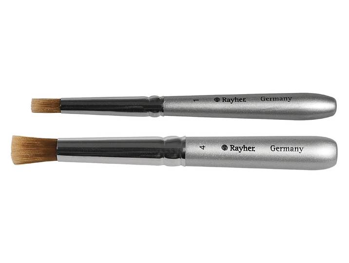 Rayher Schablonierpinsel-Set Klein ⌀ 8 + 5 mm 2 Stück