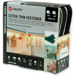 VELCRO® Extra Thin Fastener 5m Hakenband 5m Flauschband, Haken & Flausch 20mm sc