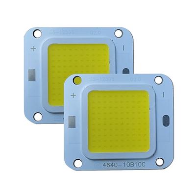 2 Stück Hochleistungs-LED-COB-Lampenchip mit echter Wattzahl, warmweiß, natürlich weiß und weiß, für DIY-Flutlichtstrahler, DC 30–34 V