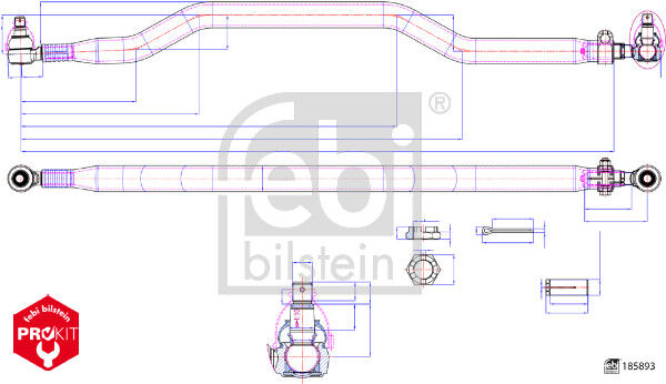 Febi Bilstein 185893 2. Hinterachse Für Iveco
