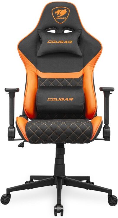 COUGAR Gaming Armor One V2 F Sedia per gaming universale Sedia imbottita tappezzata Nero, Arancione (CGR-A2F)