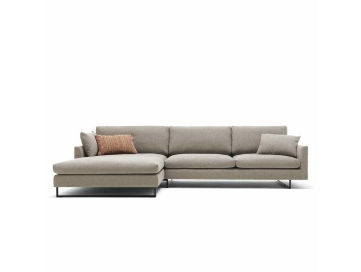 freistil by Rolf Benz 134 Ecksofa Lederbezug oder Textilbezug - Textilgewebe 5467 seidengrau - links Modern, Zeitlos