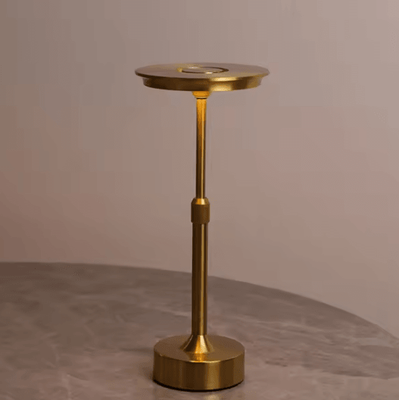 Inspire Curations Retro Rechargeable Touch Table Lamp Adjustable Height Cordless LED Desk Lamp gold changeable