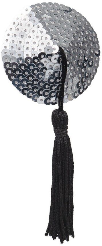 Amorable by Rimba Cache-tétons avec franges - Argent