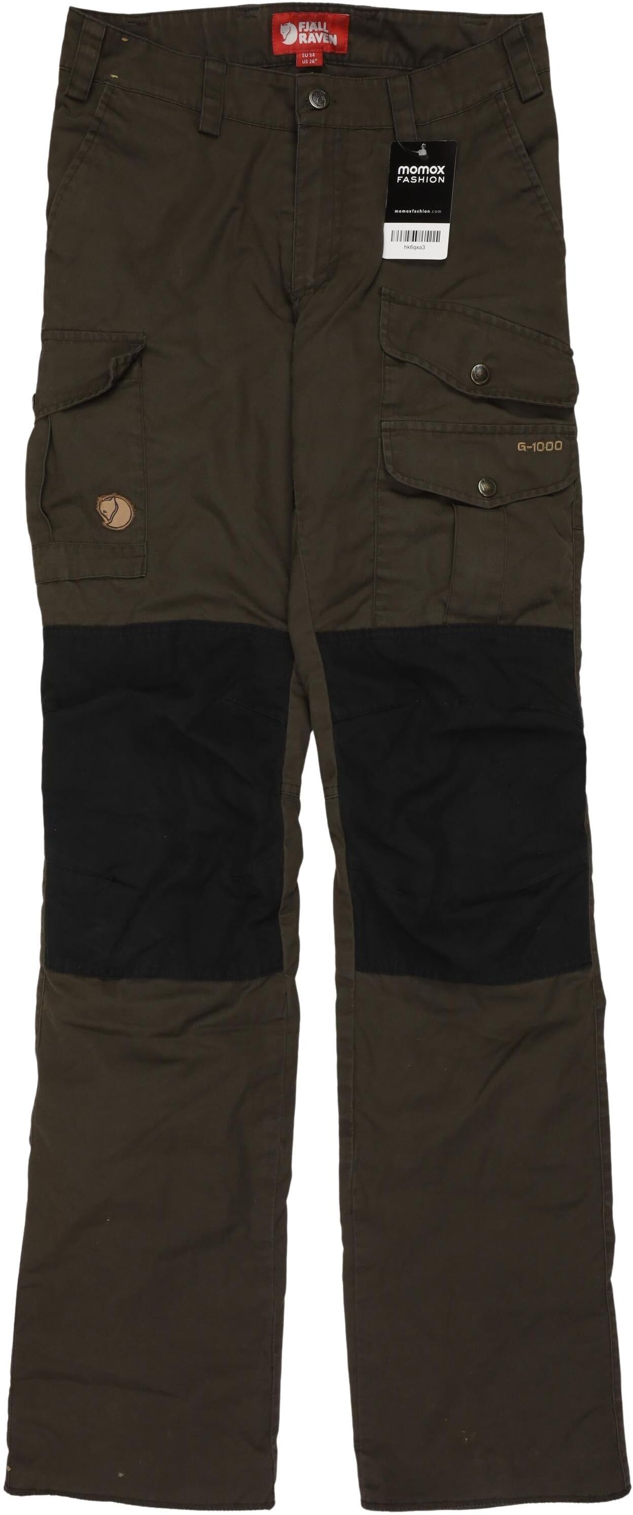 Fjällräven Damen Stoffhose, Grün, Gr. W26, Synthetik / Baumwolle / Tex / Membran - Second Hand