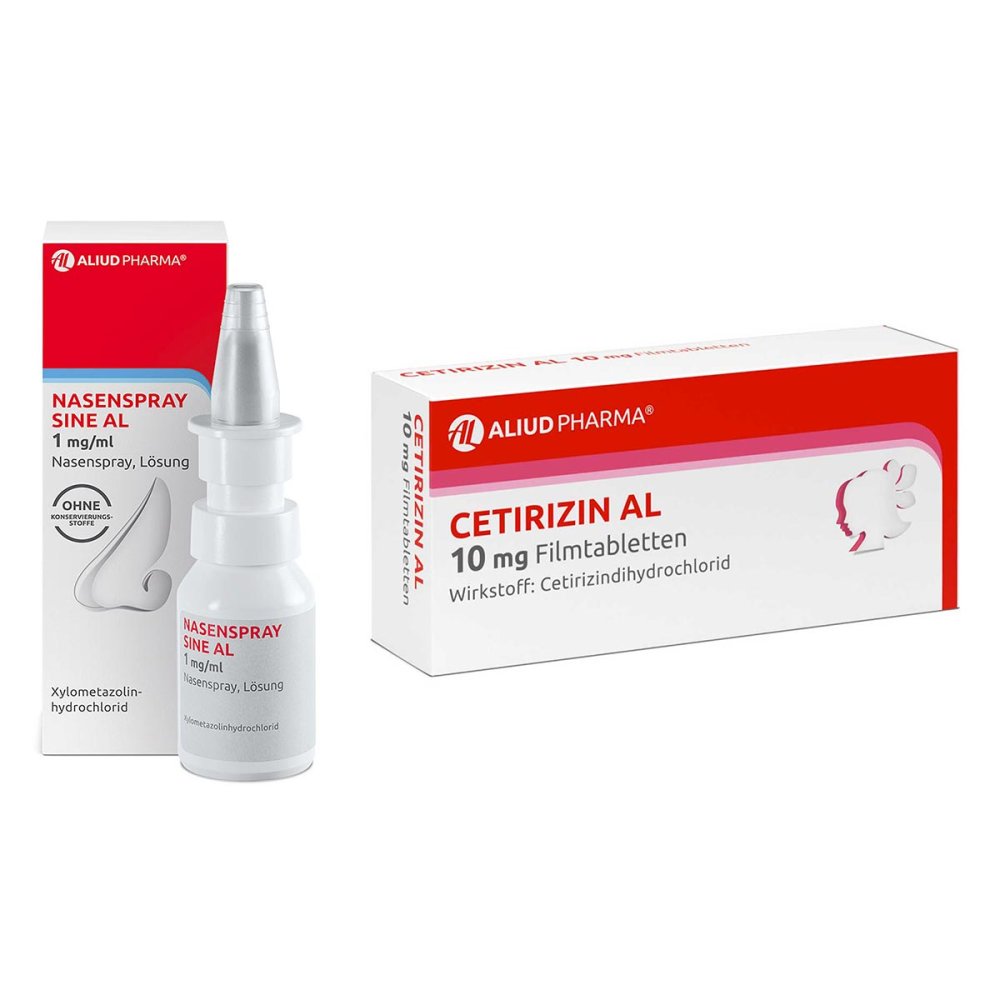 ALIUD Pharma GmbH Cetirizin Al 10 Mg Tabletten & Sine Al 1 Mg/ml Nasenspray 08104360