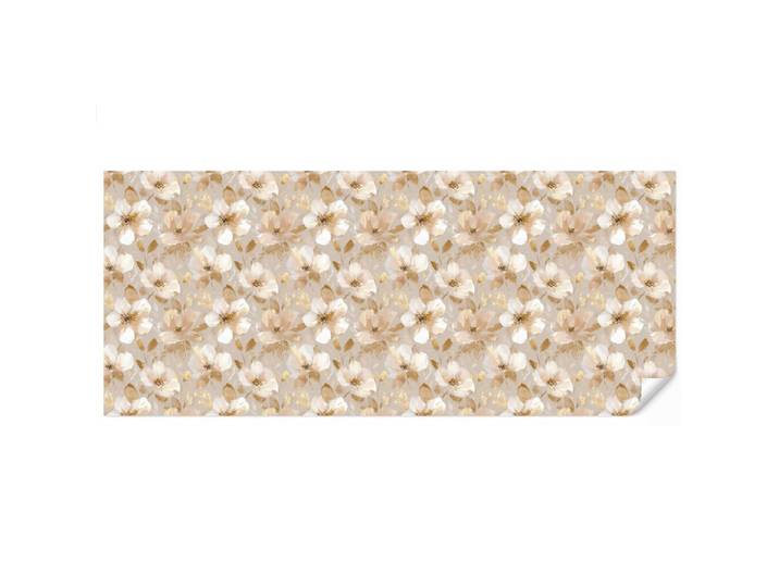 OnlyWow Tapete - Blumen - künstlerisch - Gold - 500x220 cm, Beige, Papier, Rechteckig, 500x220 cm, Tapeten & Wandverkleidungen, Vliestapeten