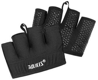 Useful Little Things Half Finger Gym Fitness & Weightlifting Workout Gloves black m