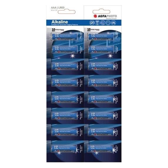 Agfaphoto Power alkaline battery 1.5V, LR03/AAA, blister 16pcs (16 Stk., AAA) (AP-LR03-16B)