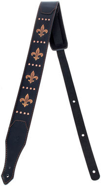 Minotaur Fleur de Lis Guitar Strap BK Schwarz