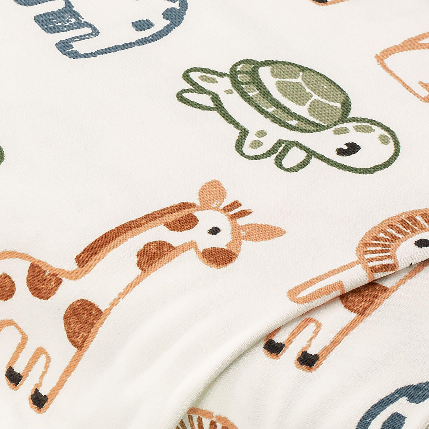 Sweat / French Terry "Little Friends", weiß-color