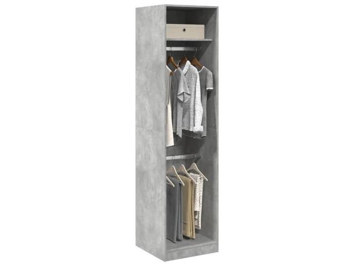 NEW 2026  Garde-robe/ARMORIE HAUTE Pour chambre Gris béton 50x50x200 cm Aggloméré L4930