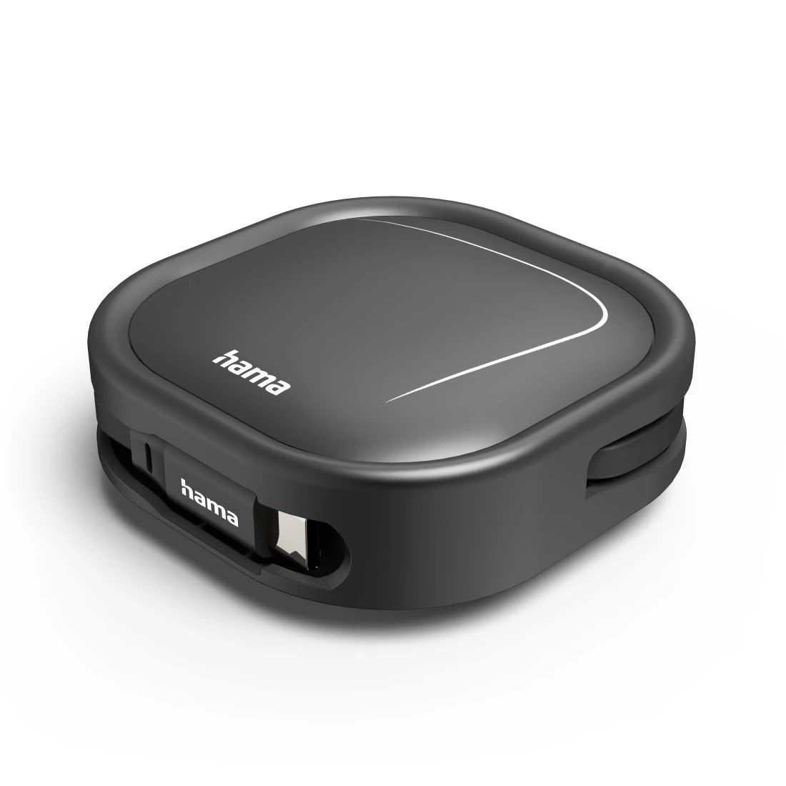 Hama 0,48 Gbit/s Stecker Flachkabel USB C auf USB C 1 m 201830 (Schwarz) 00201830
