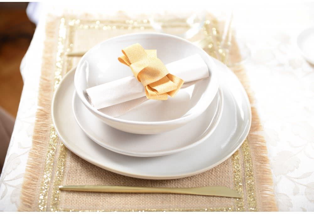 Aulica Plato llano blanco