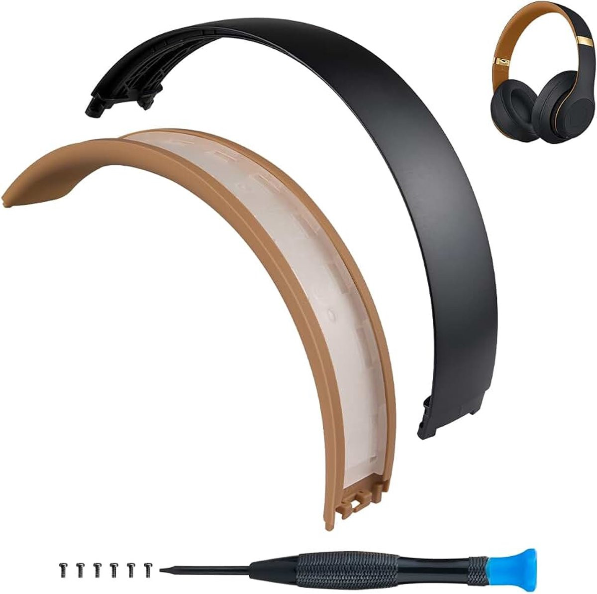 Vervangende hoofdband voor Beats Studio2 & Studio3, Middernachtzwart